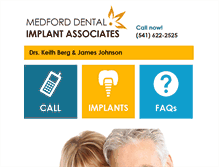Tablet Screenshot of dentalimplantsmedfordor.com
